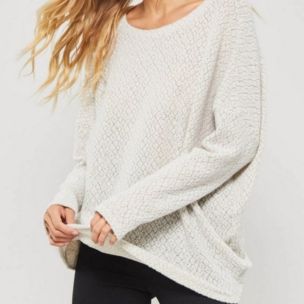 nwt | Promesa Open Back Twist Sweater Top - Picture 2 of 8